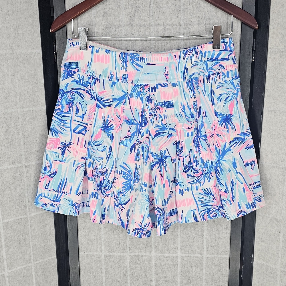 Lilly Pulitzer Tropical Print Skirt - Blue and Pink - Picture 7 of 10
